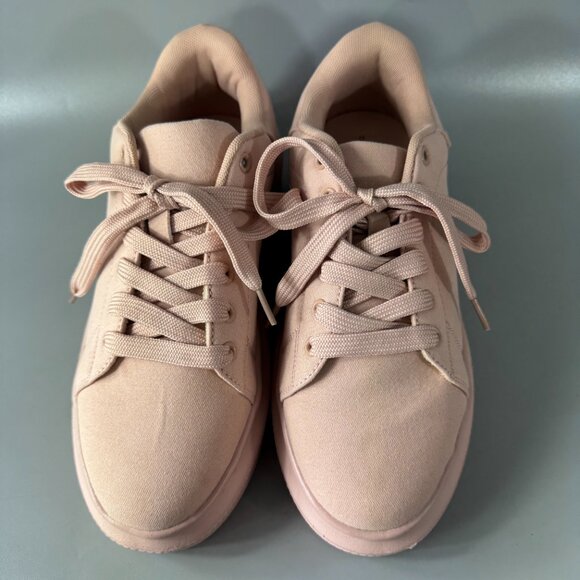 New ASOS Design Pink Platform Sneakers Size 8 - Picture 4 of 14